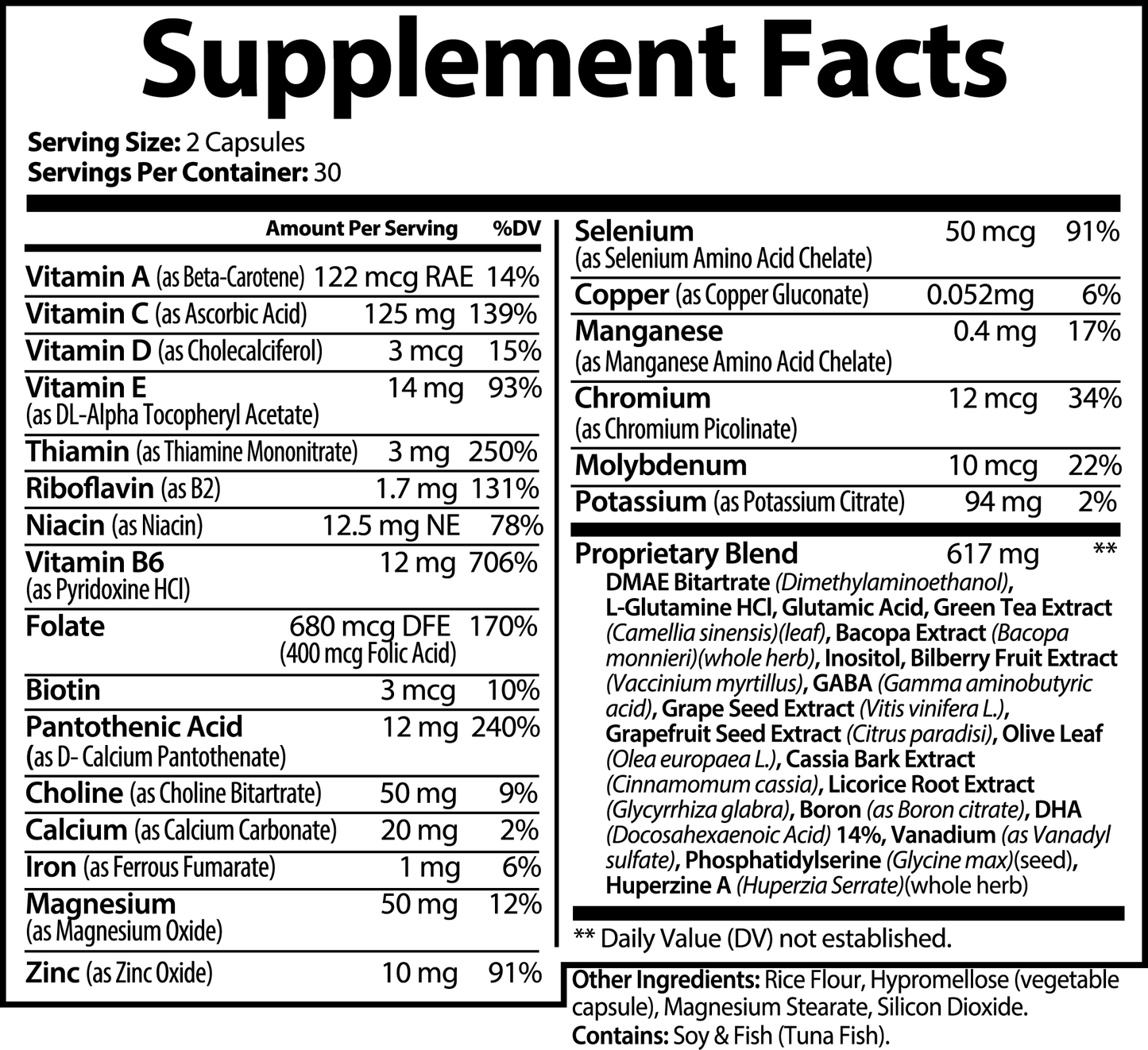 Specialty Brain & Focus Formula